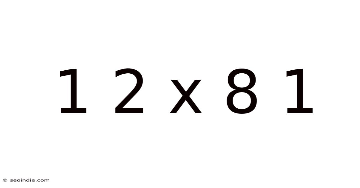 1 2 X 8 1