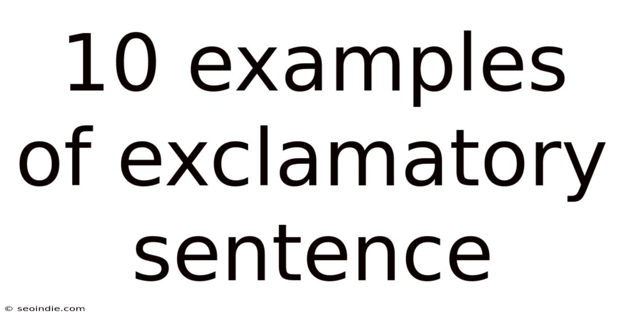 10 Examples Of Exclamatory Sentence
