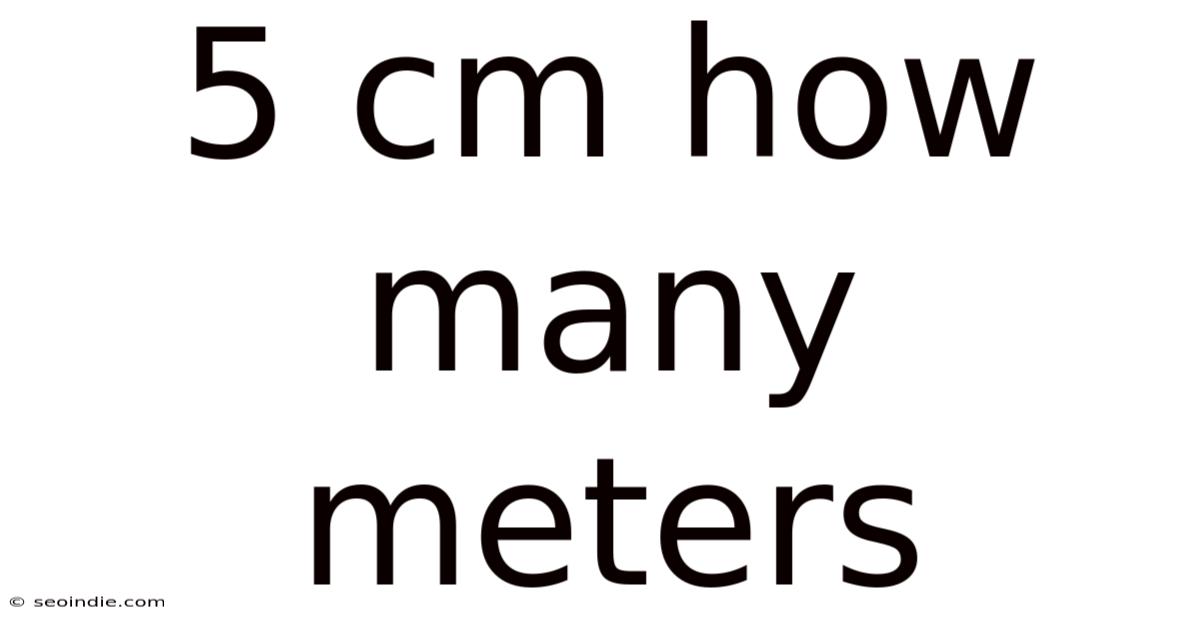 5 Cm How Many Meters