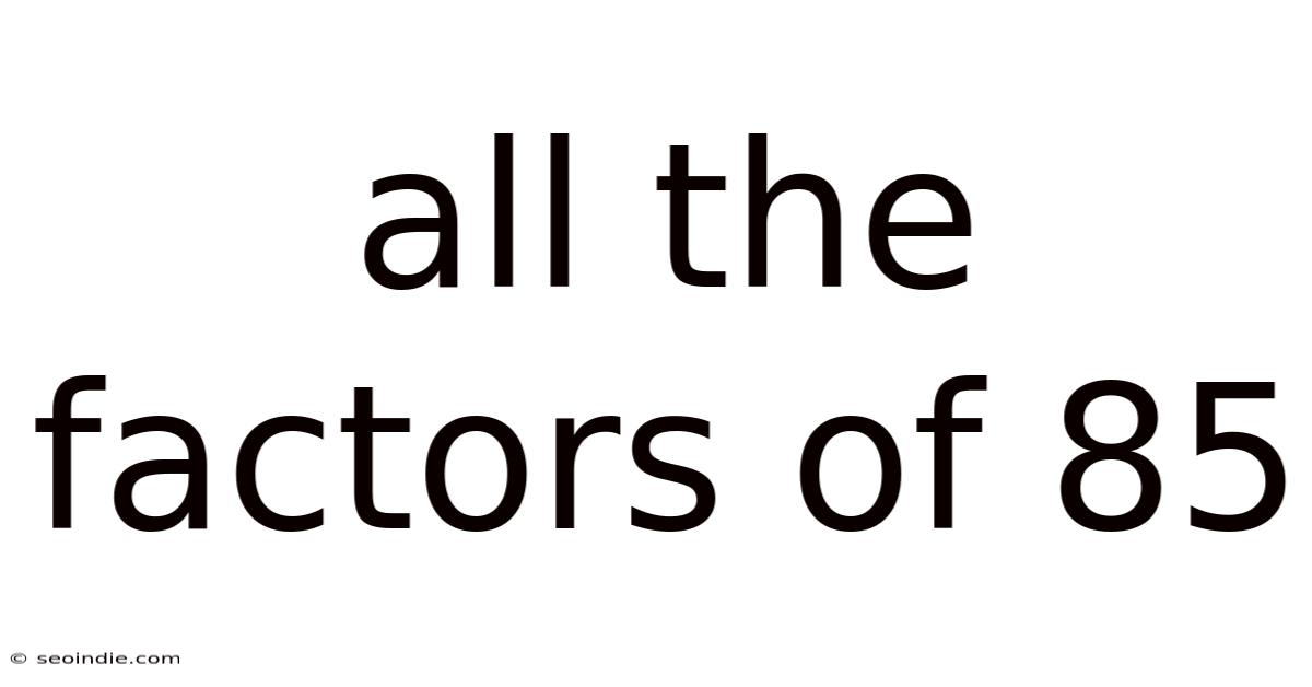 All The Factors Of 85