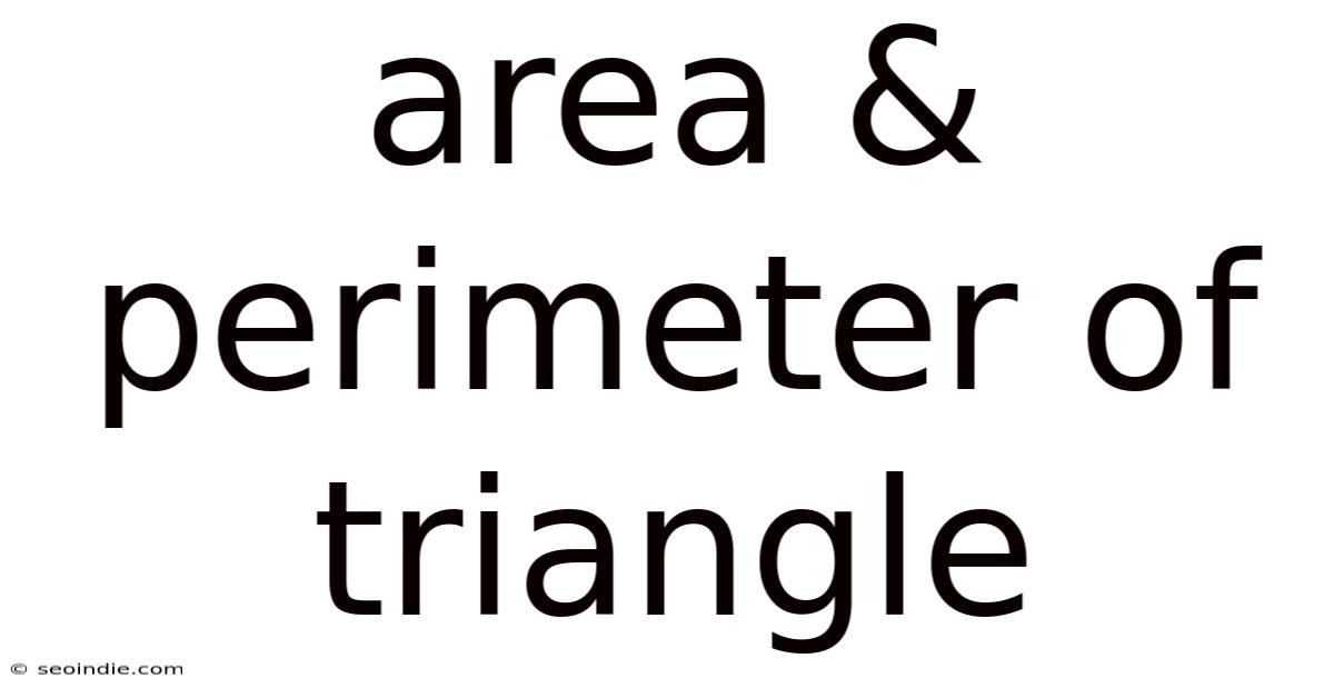 Area & Perimeter Of Triangle