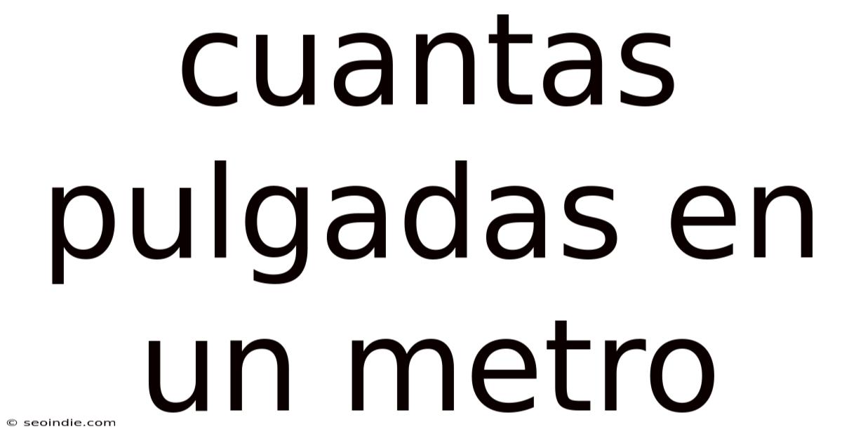 Cuantas Pulgadas En Un Metro