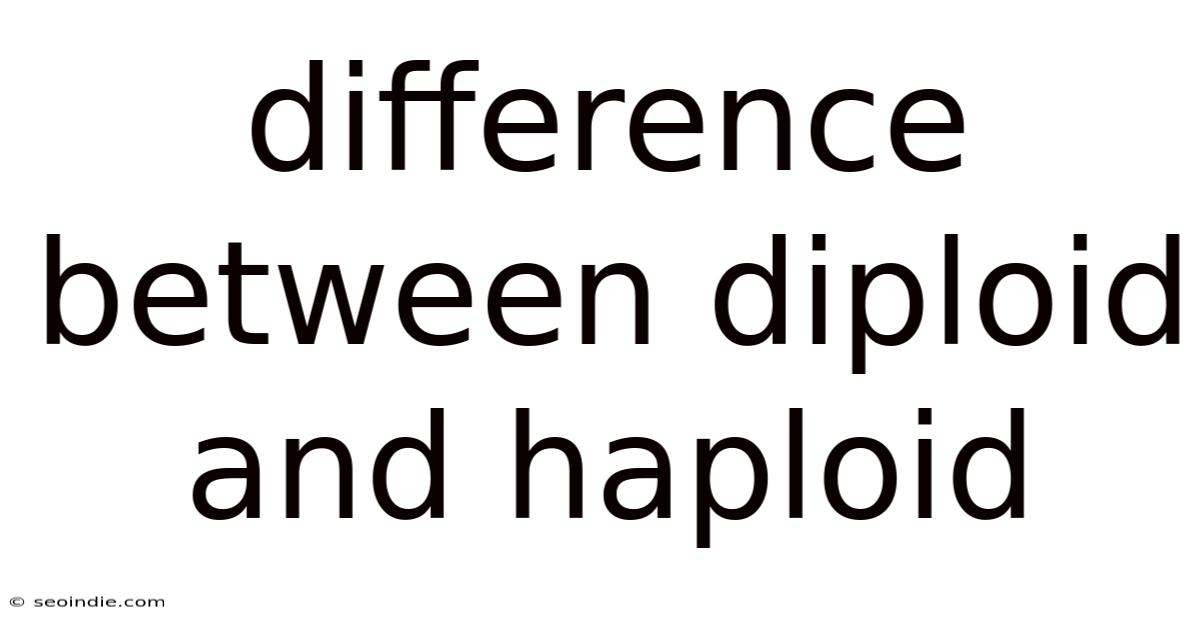 Difference Between Diploid And Haploid