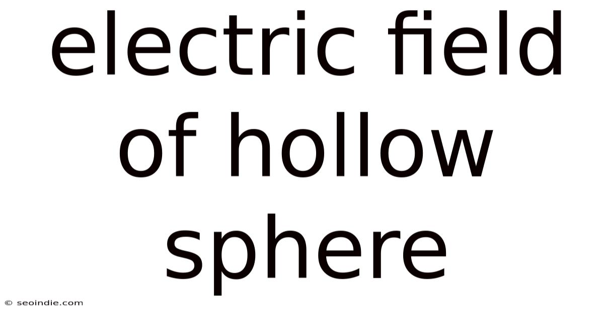 Electric Field Of Hollow Sphere