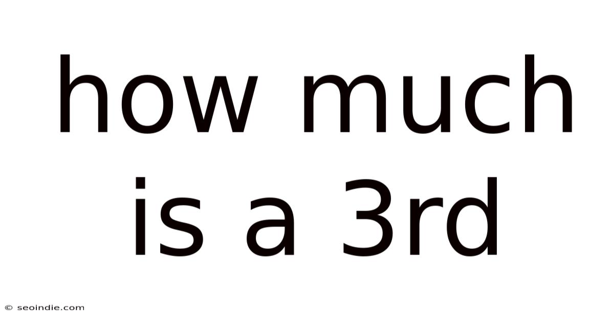 How Much Is A 3rd