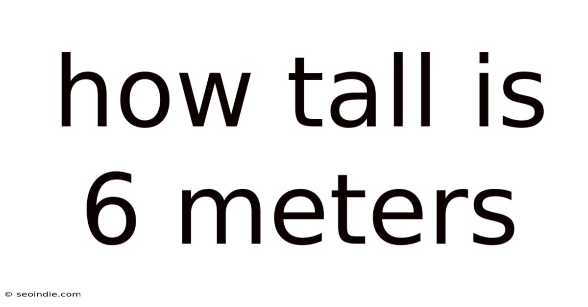 How Tall Is 6 Meters