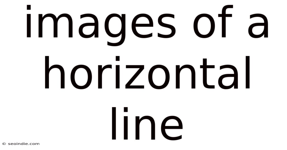 Images Of A Horizontal Line