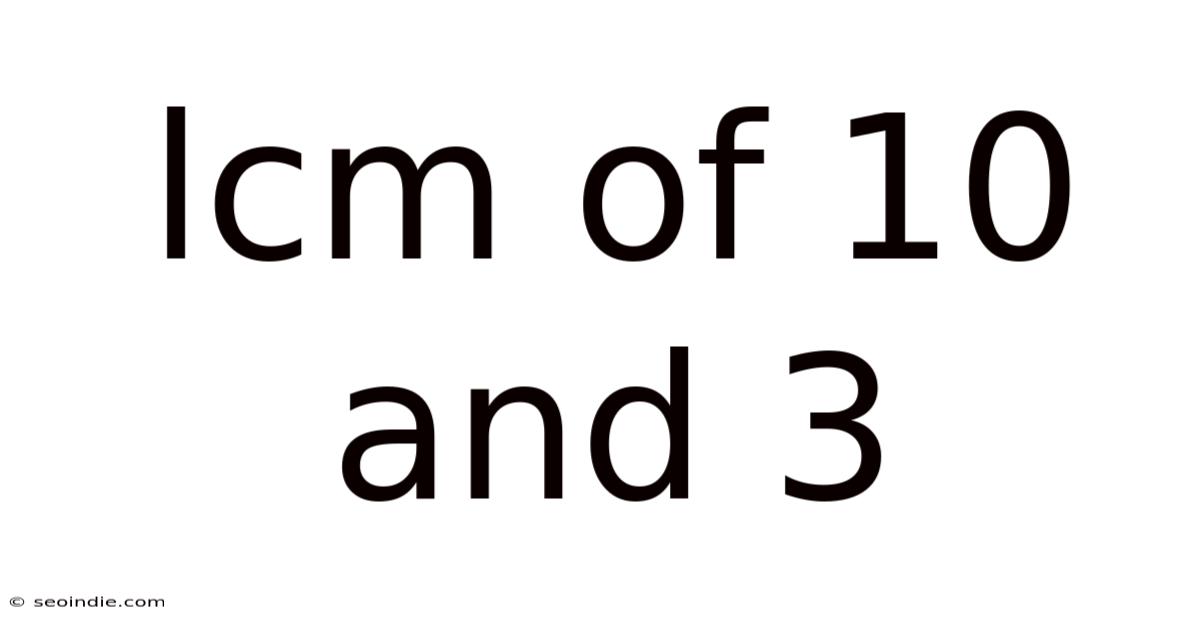 Lcm Of 10 And 3