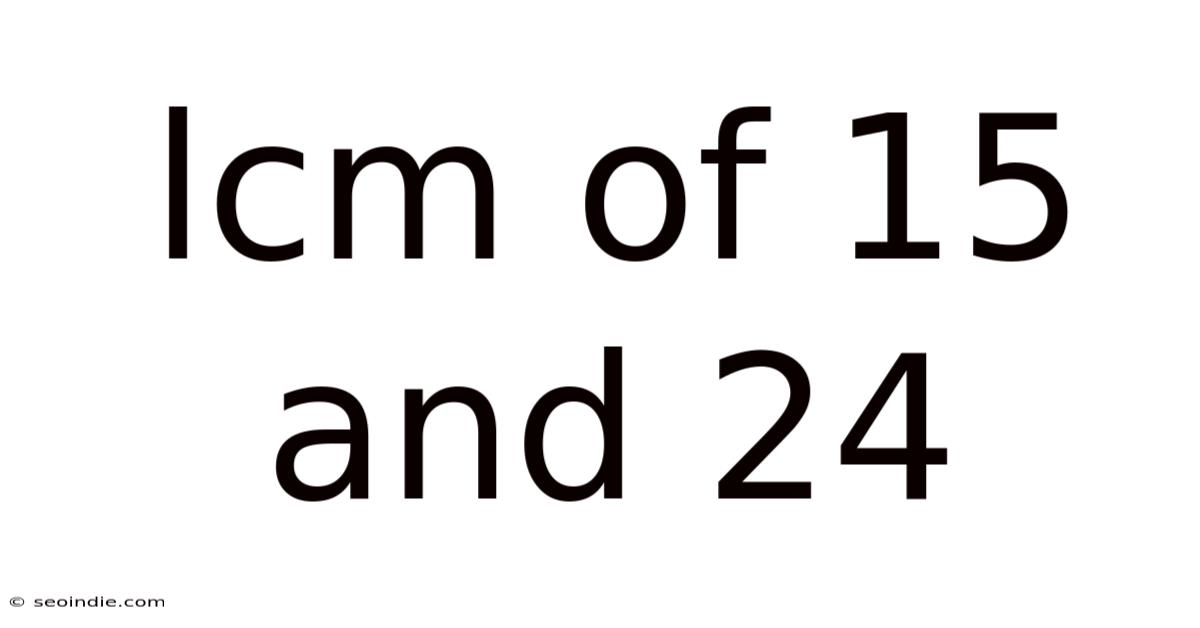 Lcm Of 15 And 24