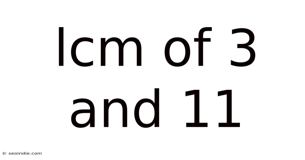 Lcm Of 3 And 11