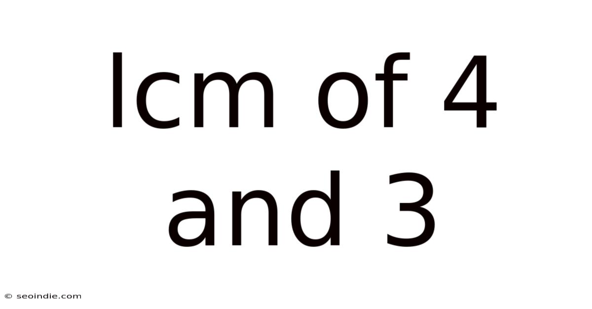 Lcm Of 4 And 3