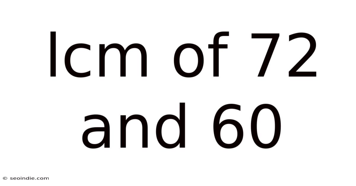 Lcm Of 72 And 60