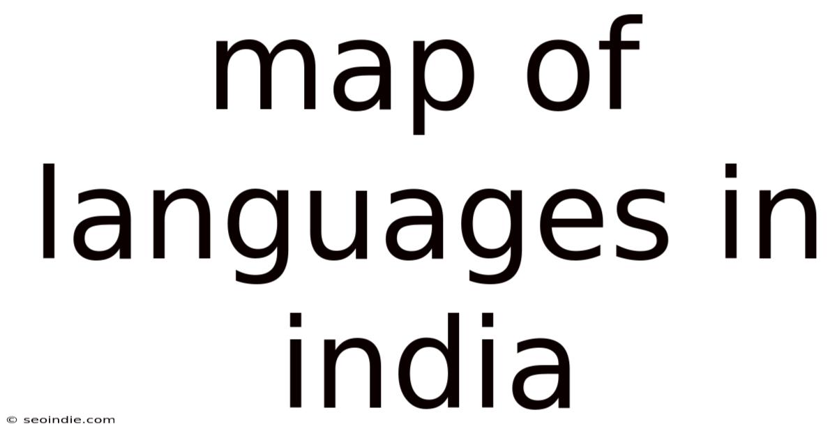 Map Of Languages In India