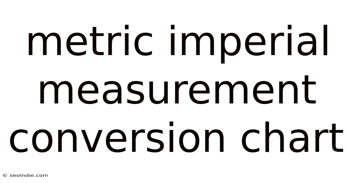 Metric Imperial Measurement Conversion Chart