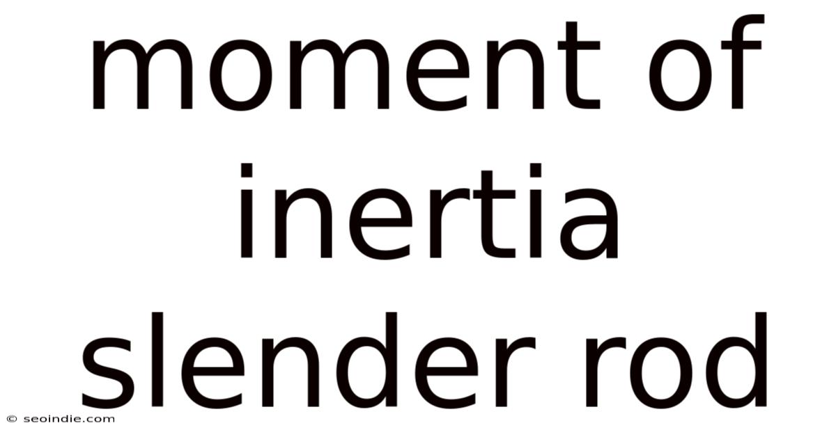 Moment Of Inertia Slender Rod