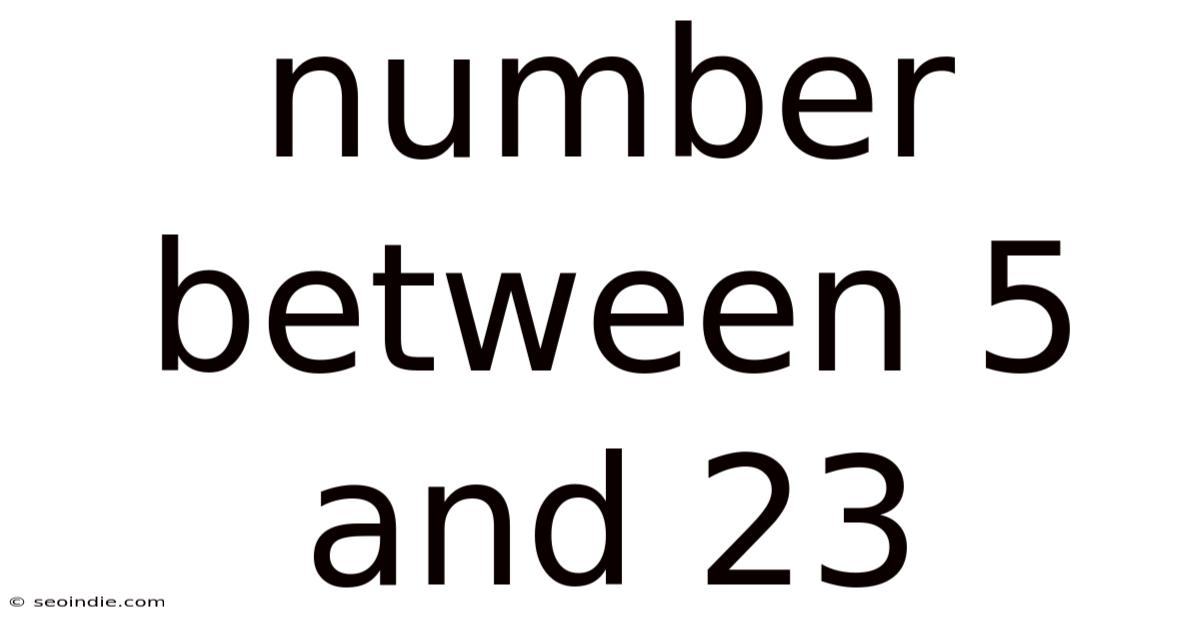Number Between 5 And 23