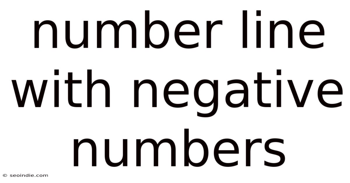 Number Line With Negative Numbers