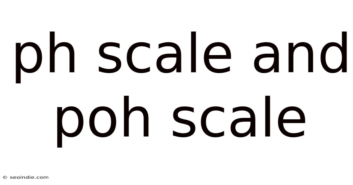 Ph Scale And Poh Scale