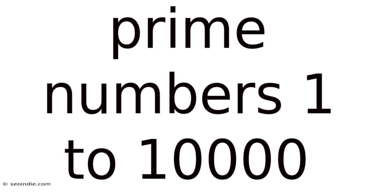 Prime Numbers 1 To 10000