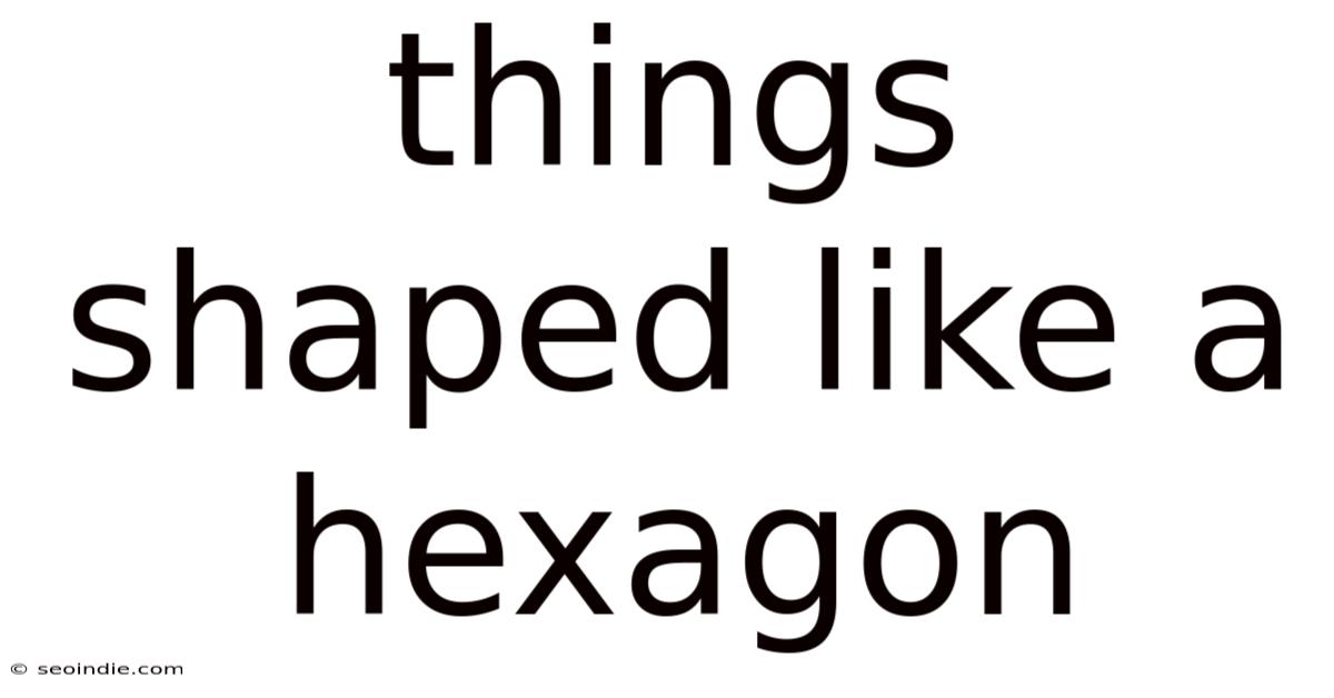 Things Shaped Like A Hexagon