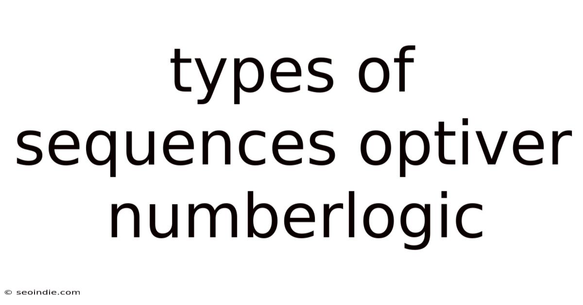 Types Of Sequences Optiver Numberlogic