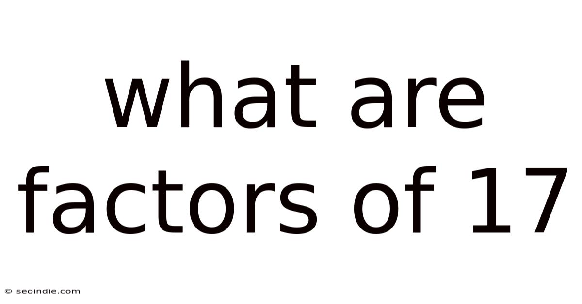 What Are Factors Of 17