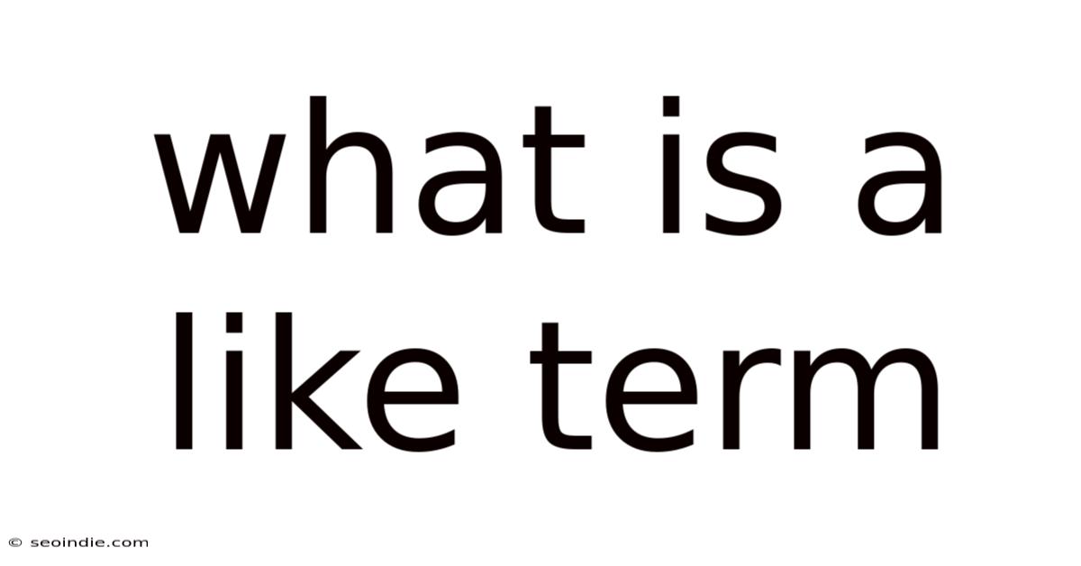 What Is A Like Term