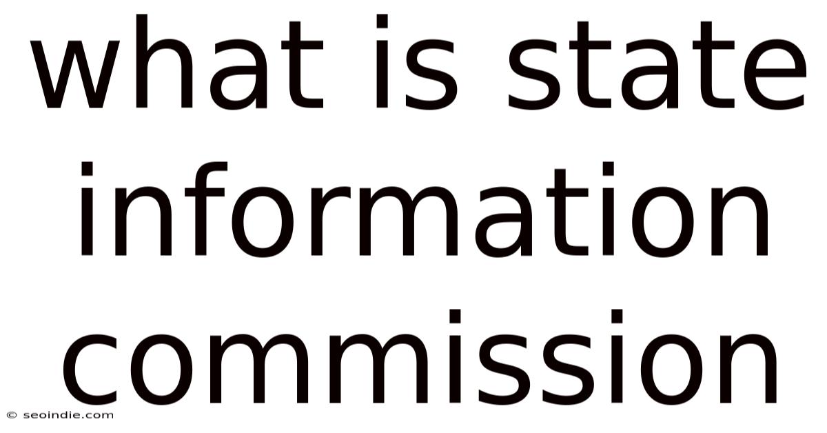 What Is State Information Commission
