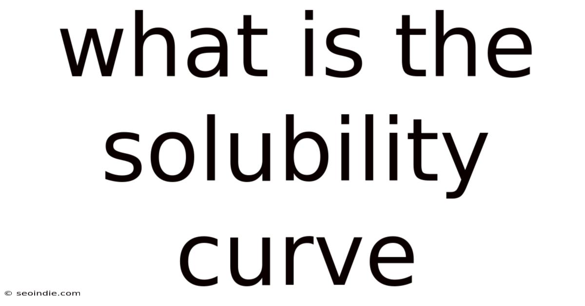 What Is The Solubility Curve