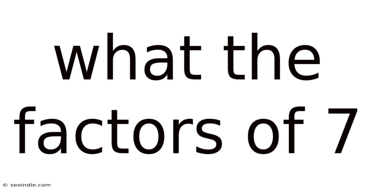 What The Factors Of 7