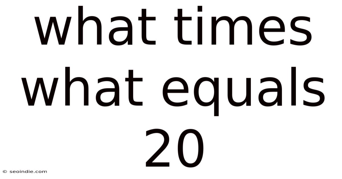 What Times What Equals 20