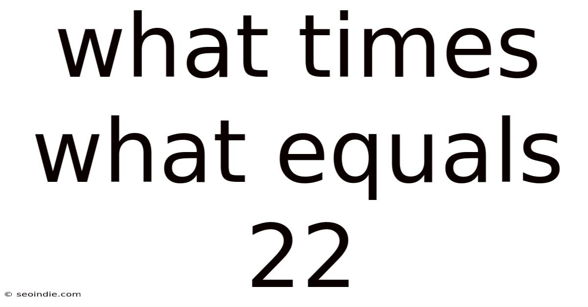 What Times What Equals 22